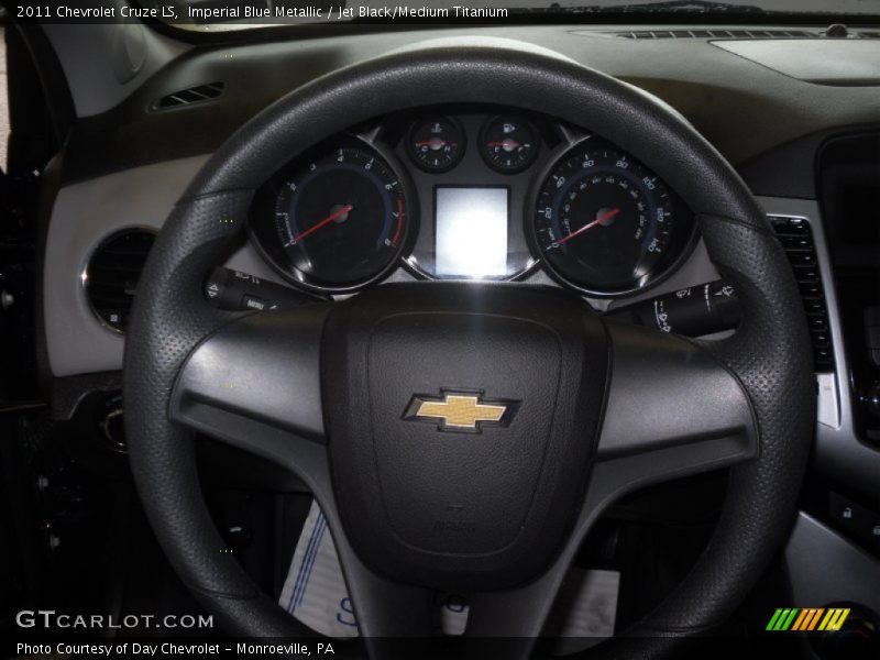 Imperial Blue Metallic / Jet Black/Medium Titanium 2011 Chevrolet Cruze LS