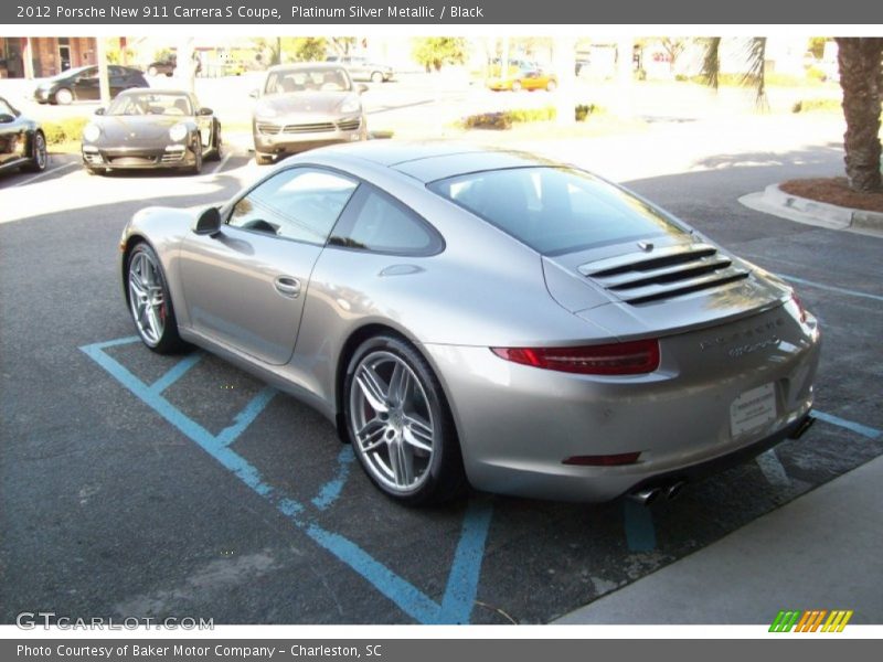 Platinum Silver Metallic / Black 2012 Porsche New 911 Carrera S Coupe