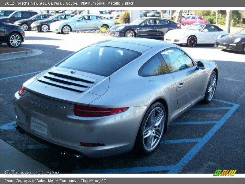 Platinum Silver Metallic / Black 2012 Porsche New 911 Carrera S Coupe