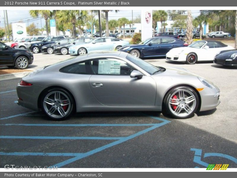 Platinum Silver Metallic / Black 2012 Porsche New 911 Carrera S Coupe