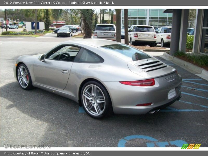 Platinum Silver Metallic / Black 2012 Porsche New 911 Carrera S Coupe