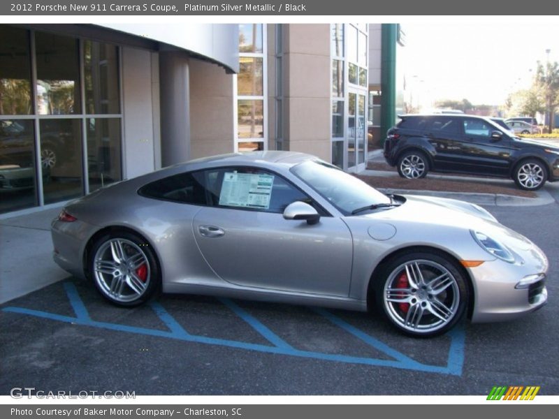 Platinum Silver Metallic / Black 2012 Porsche New 911 Carrera S Coupe