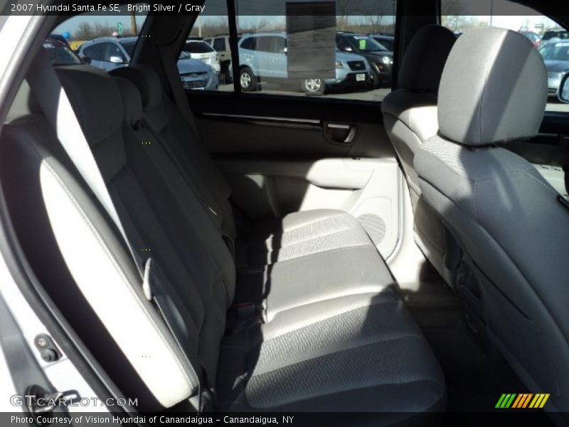 Bright Silver / Gray 2007 Hyundai Santa Fe SE