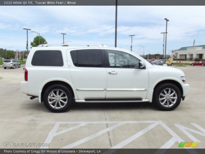 Tuscan White Pearl / Wheat 2010 Infiniti QX 56