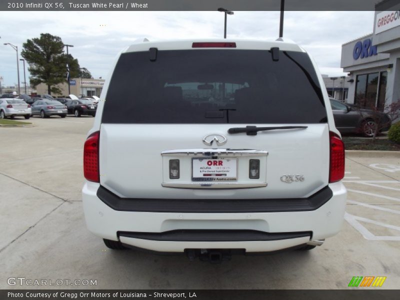 Tuscan White Pearl / Wheat 2010 Infiniti QX 56