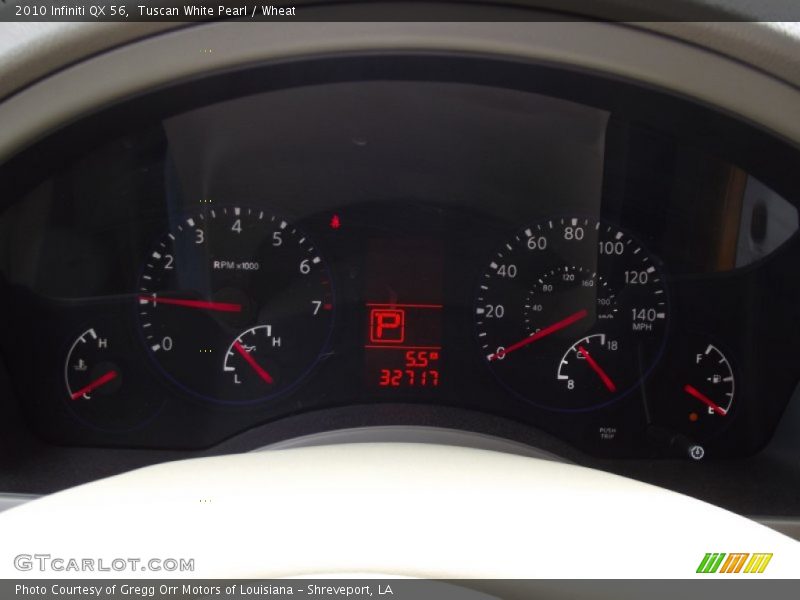 Tuscan White Pearl / Wheat 2010 Infiniti QX 56
