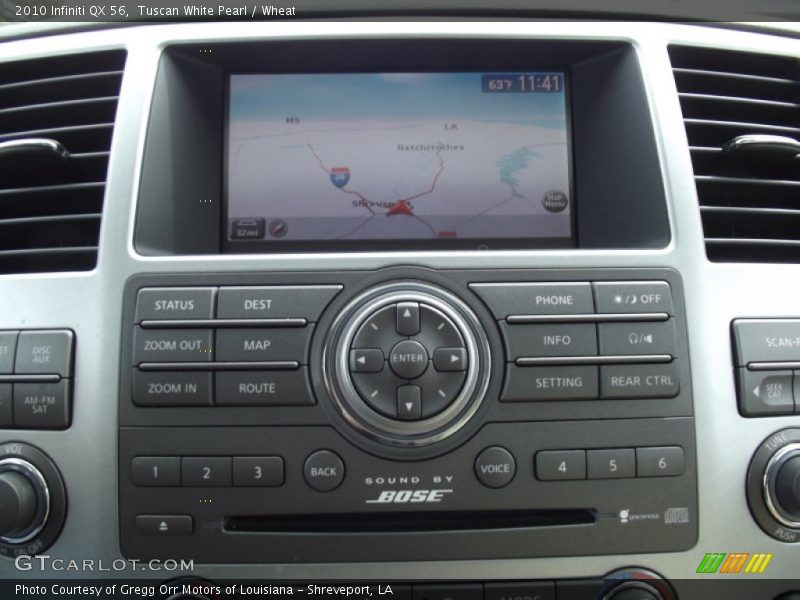 Tuscan White Pearl / Wheat 2010 Infiniti QX 56