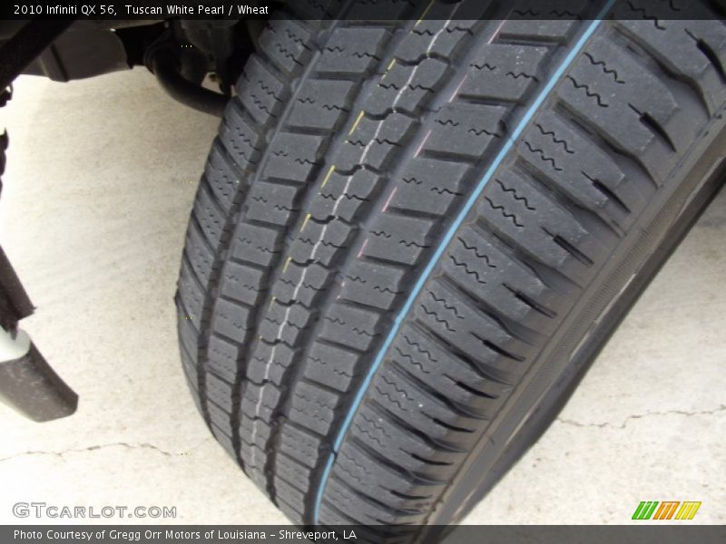 Tuscan White Pearl / Wheat 2010 Infiniti QX 56