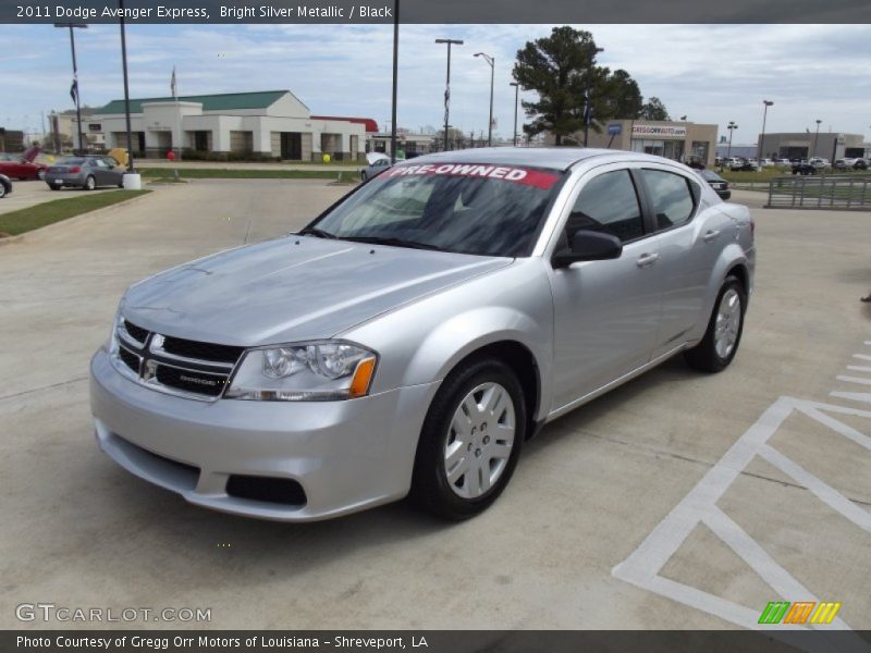 Bright Silver Metallic / Black 2011 Dodge Avenger Express