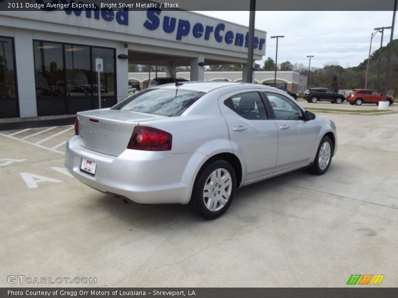 Bright Silver Metallic / Black 2011 Dodge Avenger Express