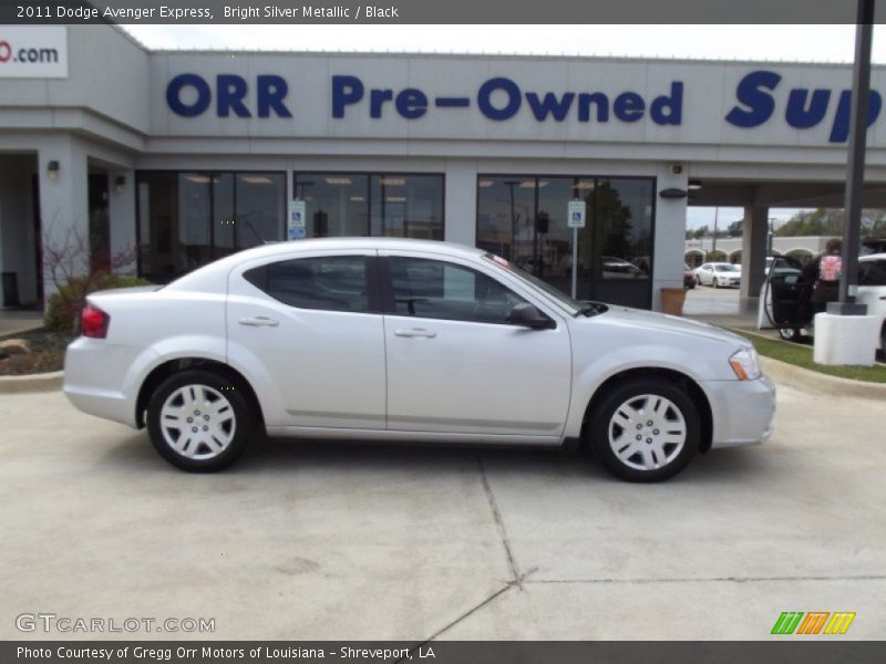 Bright Silver Metallic / Black 2011 Dodge Avenger Express