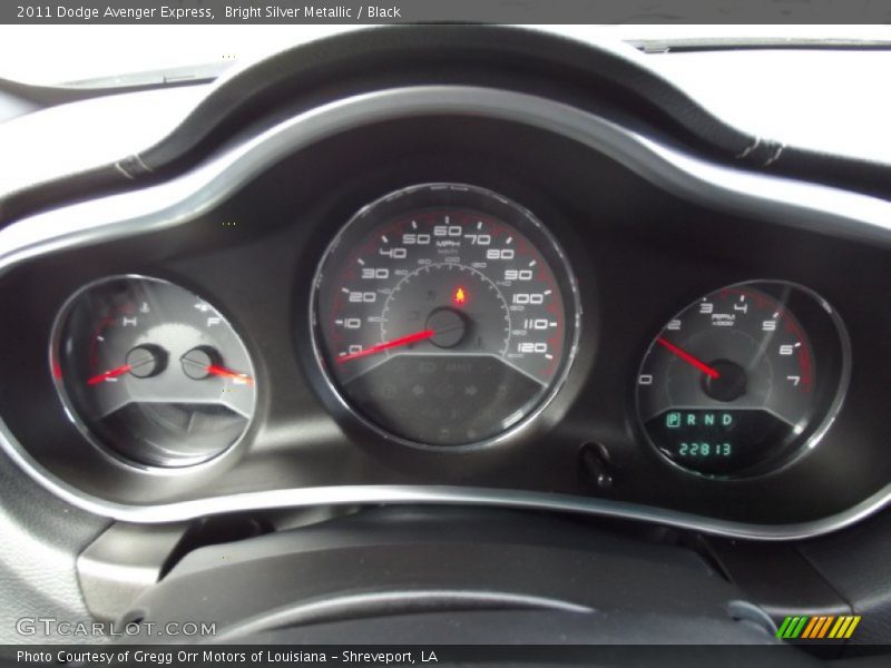 Bright Silver Metallic / Black 2011 Dodge Avenger Express