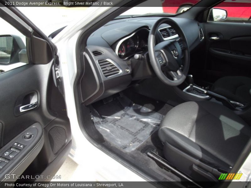 Bright Silver Metallic / Black 2011 Dodge Avenger Express