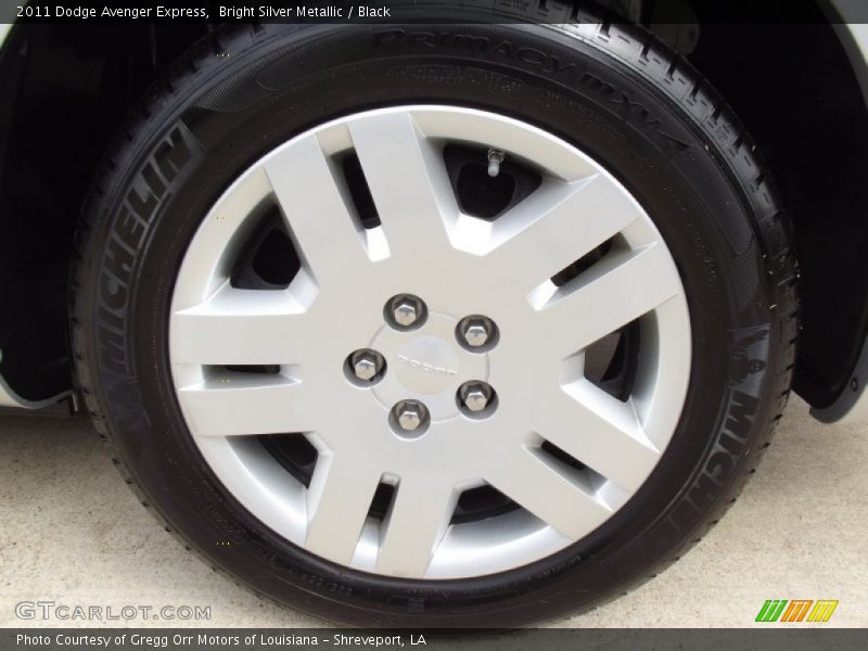 Bright Silver Metallic / Black 2011 Dodge Avenger Express