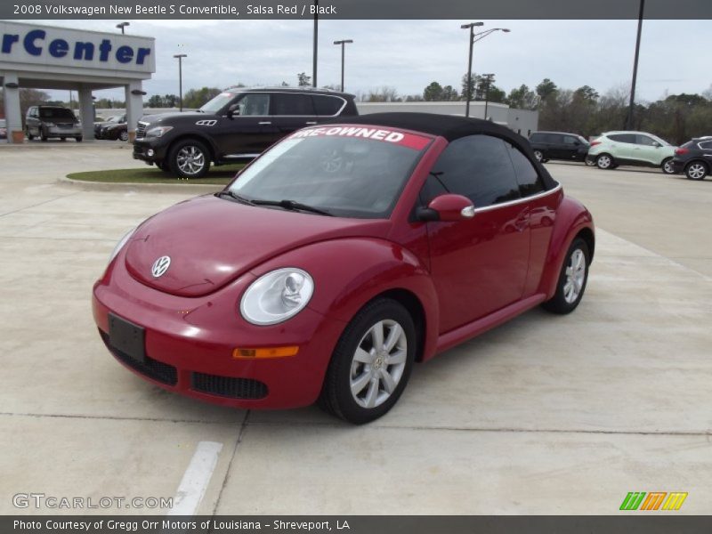 Salsa Red / Black 2008 Volkswagen New Beetle S Convertible
