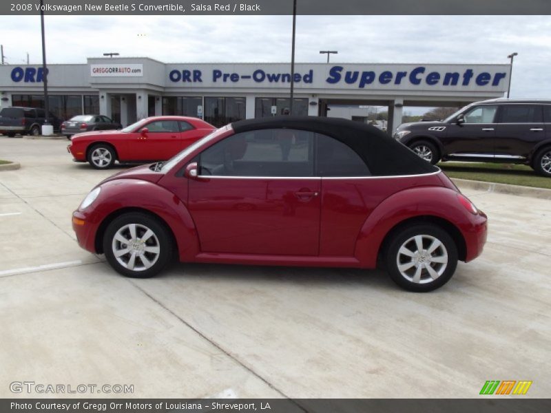 Salsa Red / Black 2008 Volkswagen New Beetle S Convertible