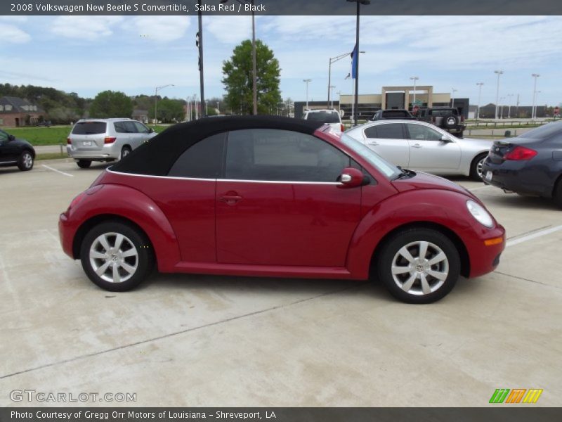 Salsa Red / Black 2008 Volkswagen New Beetle S Convertible