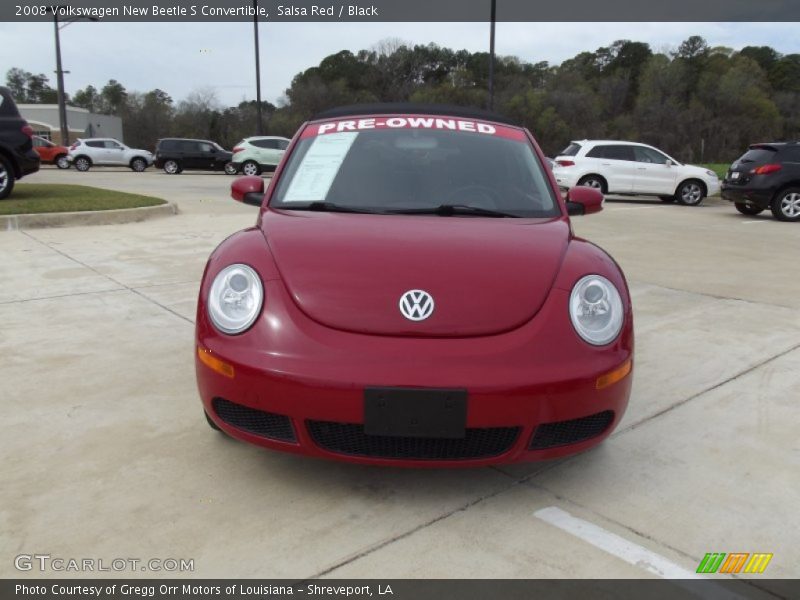 Salsa Red / Black 2008 Volkswagen New Beetle S Convertible