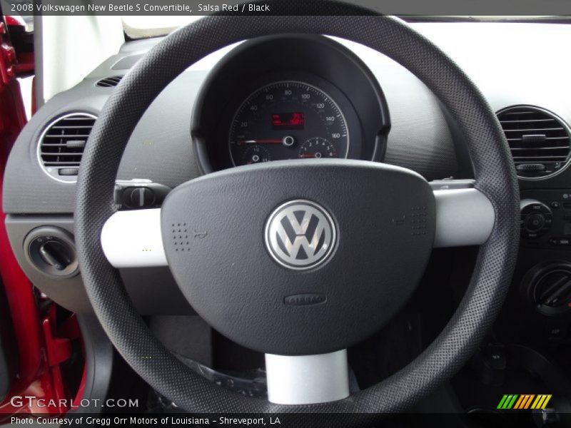 Salsa Red / Black 2008 Volkswagen New Beetle S Convertible