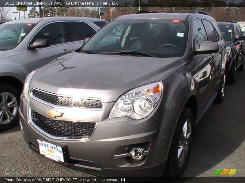 Graystone Metallic / Jet Black 2012 Chevrolet Equinox LT AWD