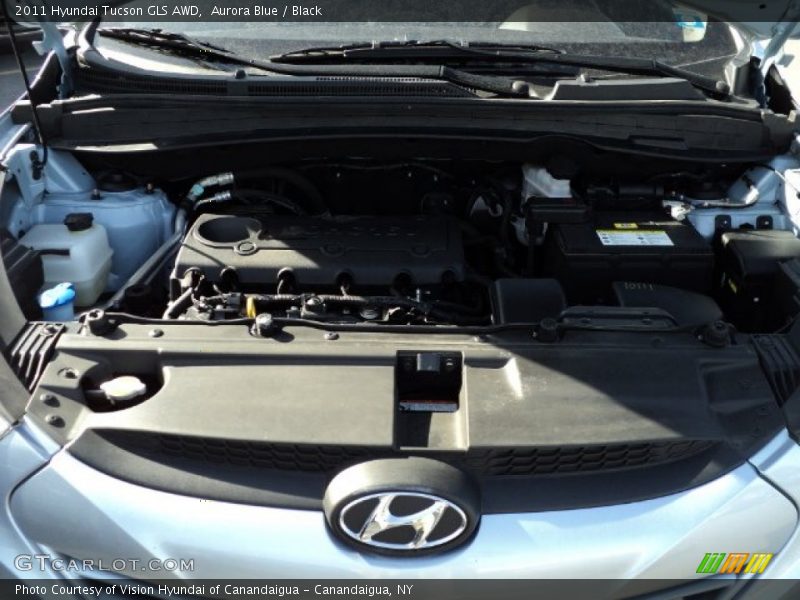 Aurora Blue / Black 2011 Hyundai Tucson GLS AWD