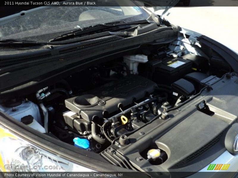 Aurora Blue / Black 2011 Hyundai Tucson GLS AWD
