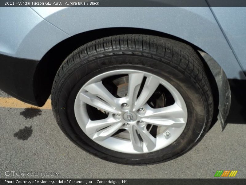 Aurora Blue / Black 2011 Hyundai Tucson GLS AWD