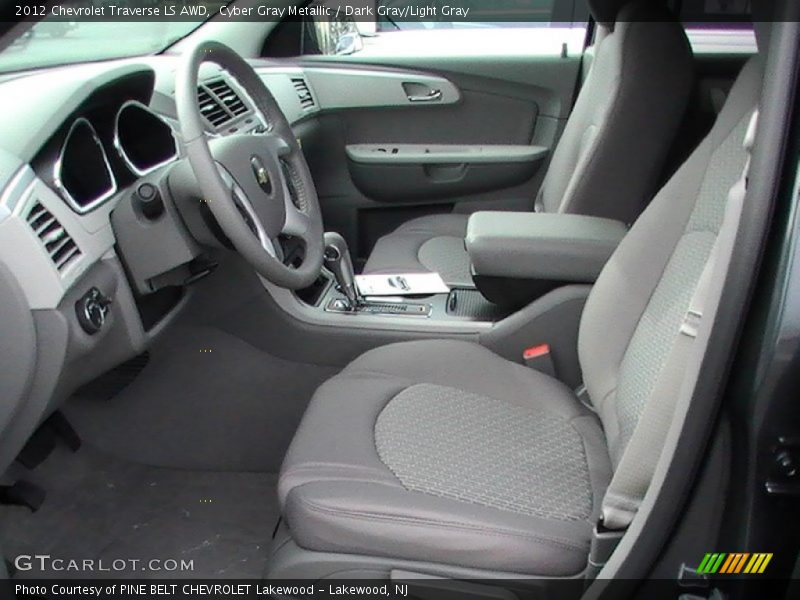 Cyber Gray Metallic / Dark Gray/Light Gray 2012 Chevrolet Traverse LS AWD