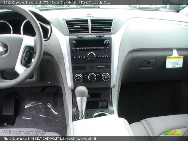 Cyber Gray Metallic / Dark Gray/Light Gray 2012 Chevrolet Traverse LS AWD