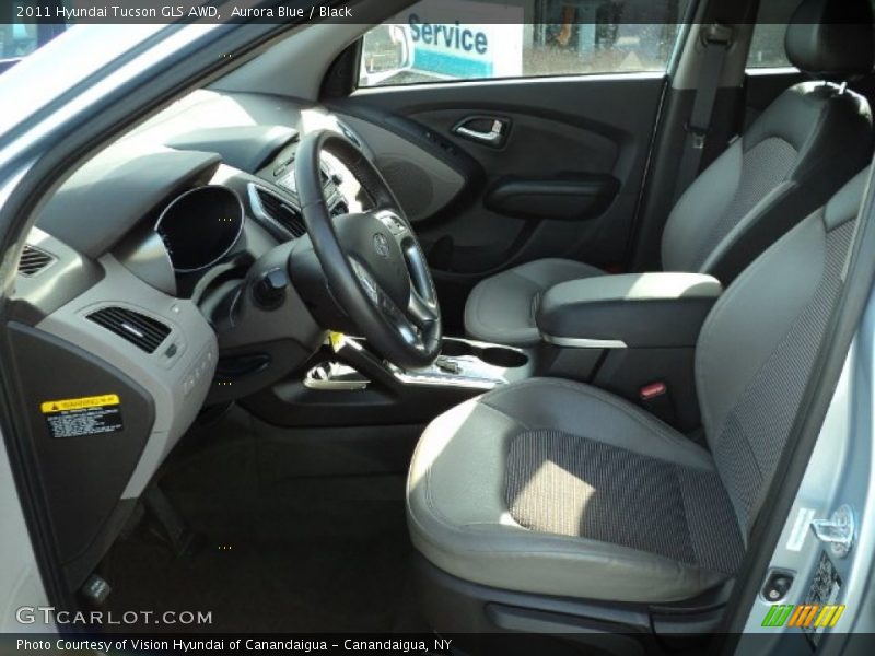 Aurora Blue / Black 2011 Hyundai Tucson GLS AWD