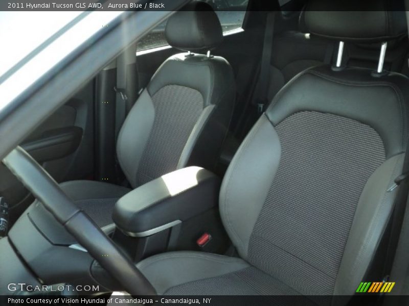 Aurora Blue / Black 2011 Hyundai Tucson GLS AWD