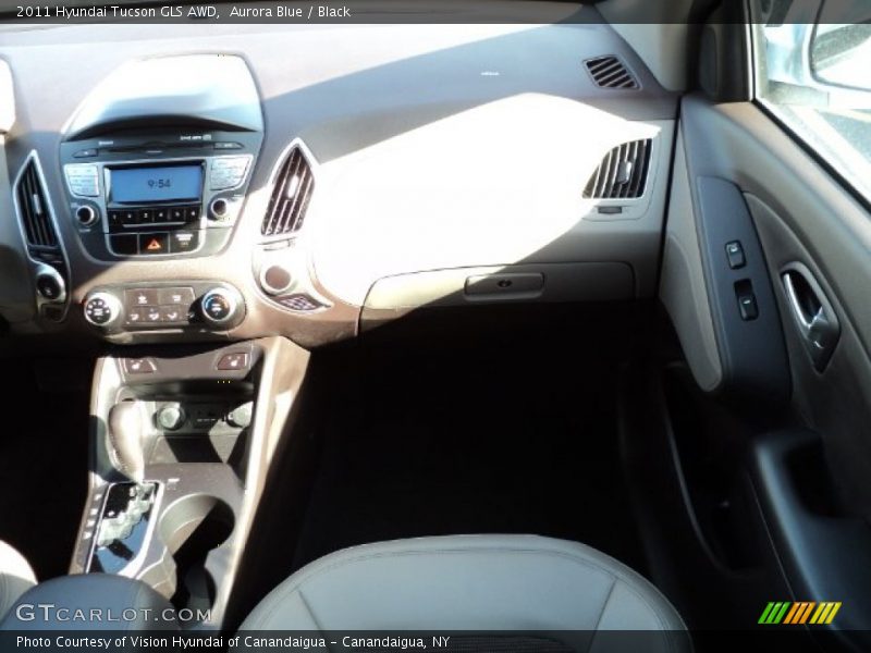 Aurora Blue / Black 2011 Hyundai Tucson GLS AWD