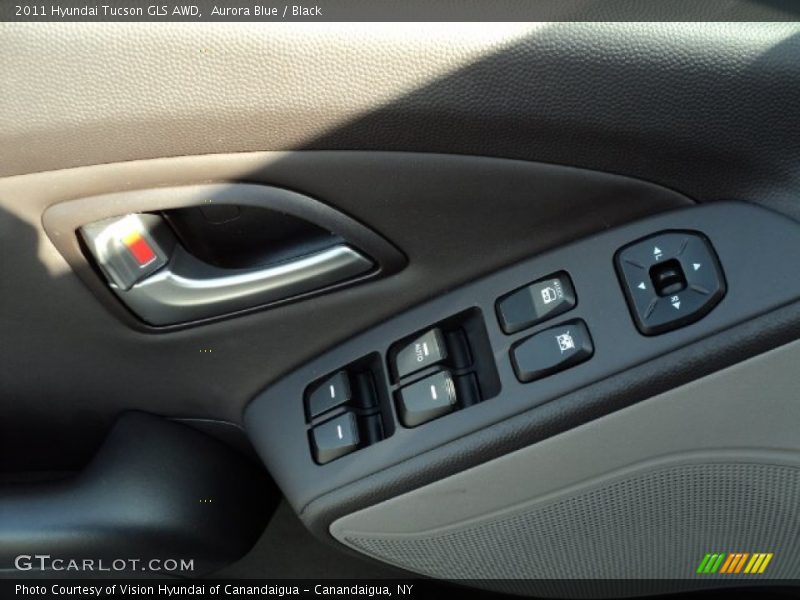 Aurora Blue / Black 2011 Hyundai Tucson GLS AWD