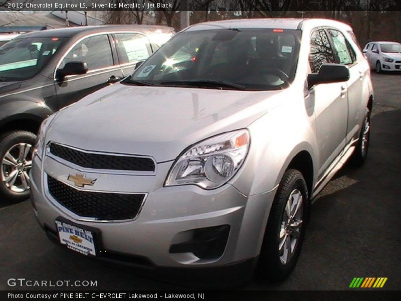 Silver Ice Metallic / Jet Black 2012 Chevrolet Equinox LS