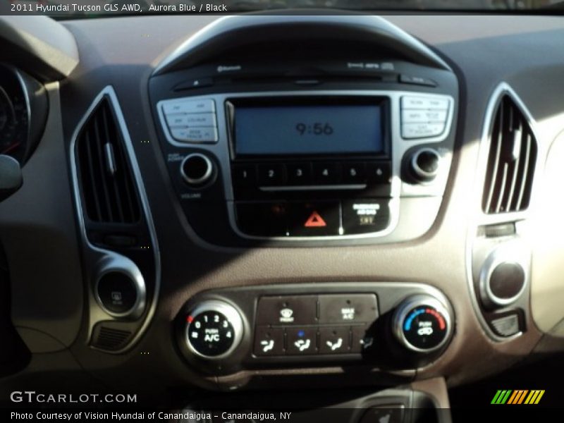 Aurora Blue / Black 2011 Hyundai Tucson GLS AWD