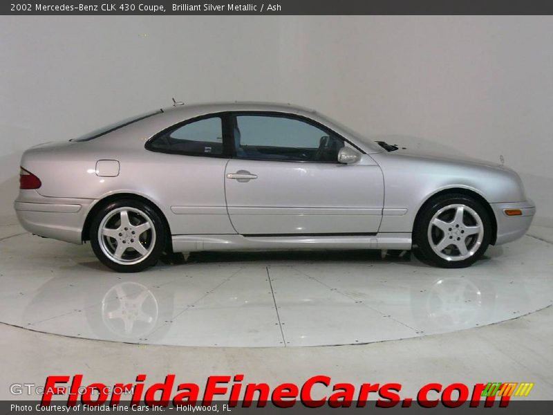 Brilliant Silver Metallic / Ash 2002 Mercedes-Benz CLK 430 Coupe