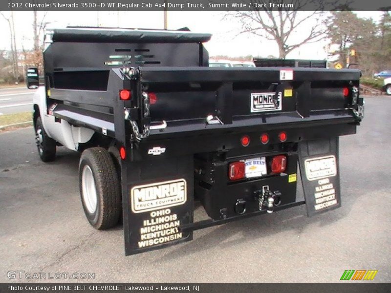 Summit White / Dark Titanium 2012 Chevrolet Silverado 3500HD WT Regular Cab 4x4 Dump Truck