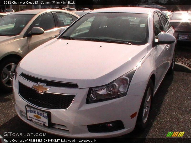 Summit White / Jet Black 2012 Chevrolet Cruze LT