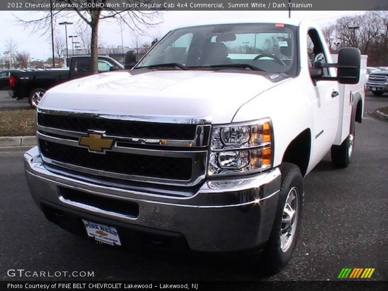 Summit White / Dark Titanium 2012 Chevrolet Silverado 2500HD Work Truck Regular Cab 4x4 Commercial