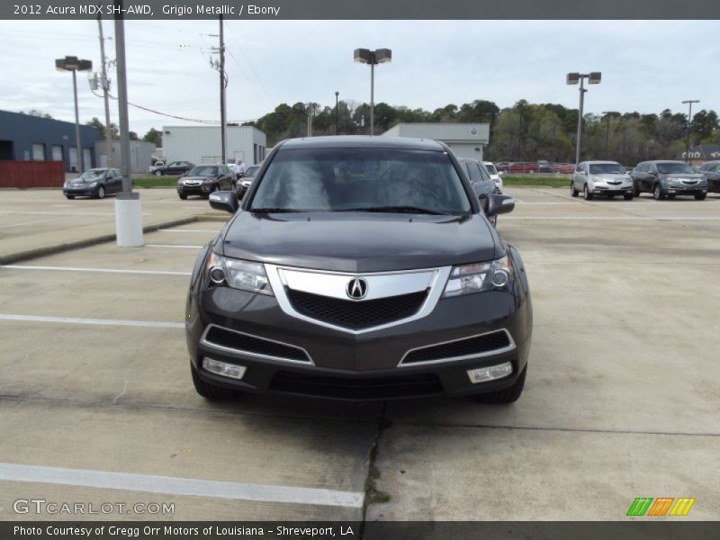 Grigio Metallic / Ebony 2012 Acura MDX SH-AWD