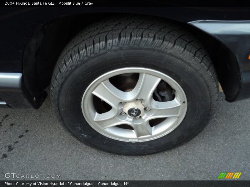 Moonlit Blue / Gray 2004 Hyundai Santa Fe GLS