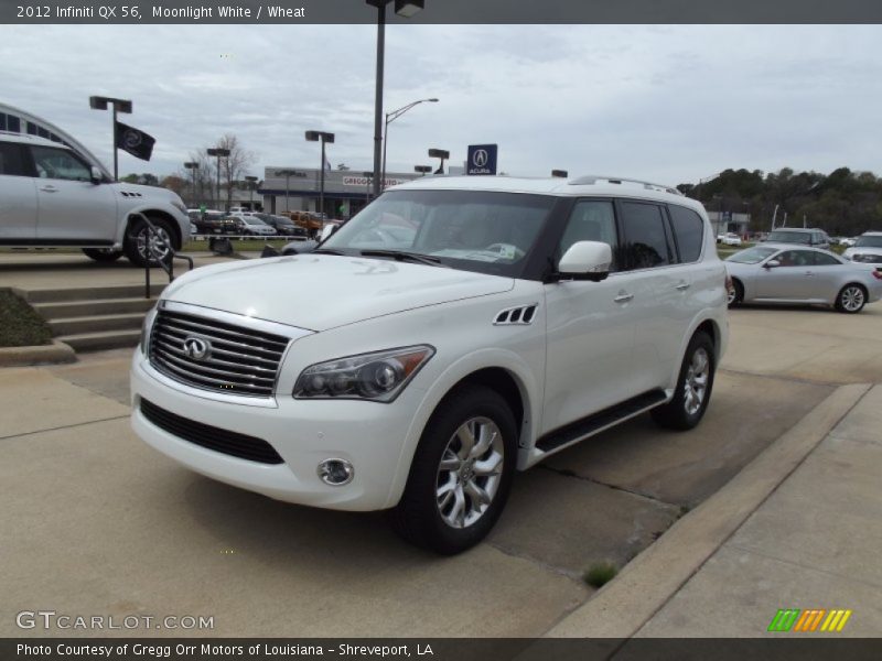Moonlight White / Wheat 2012 Infiniti QX 56