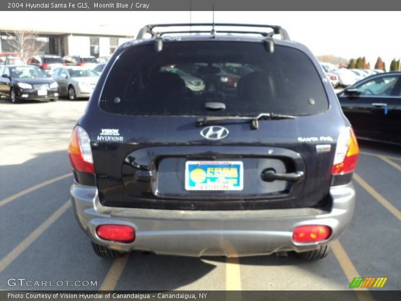 Moonlit Blue / Gray 2004 Hyundai Santa Fe GLS
