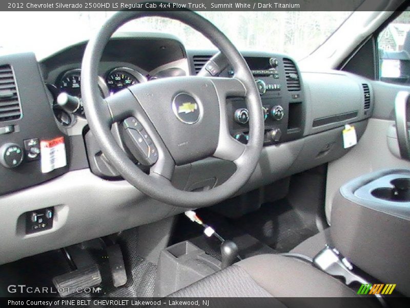 Summit White / Dark Titanium 2012 Chevrolet Silverado 2500HD LS Regular Cab 4x4 Plow Truck