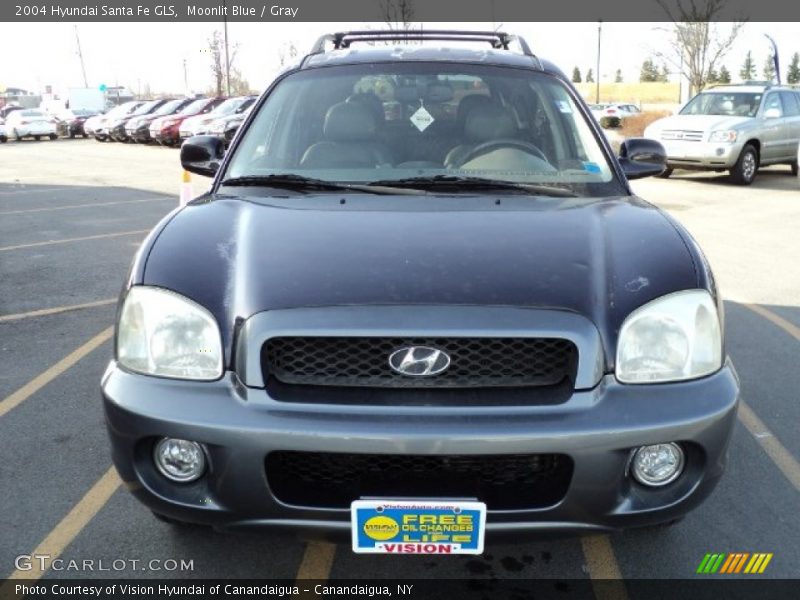 Moonlit Blue / Gray 2004 Hyundai Santa Fe GLS