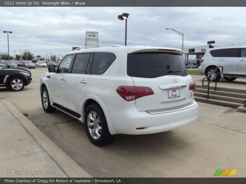 Moonlight White / Wheat 2012 Infiniti QX 56