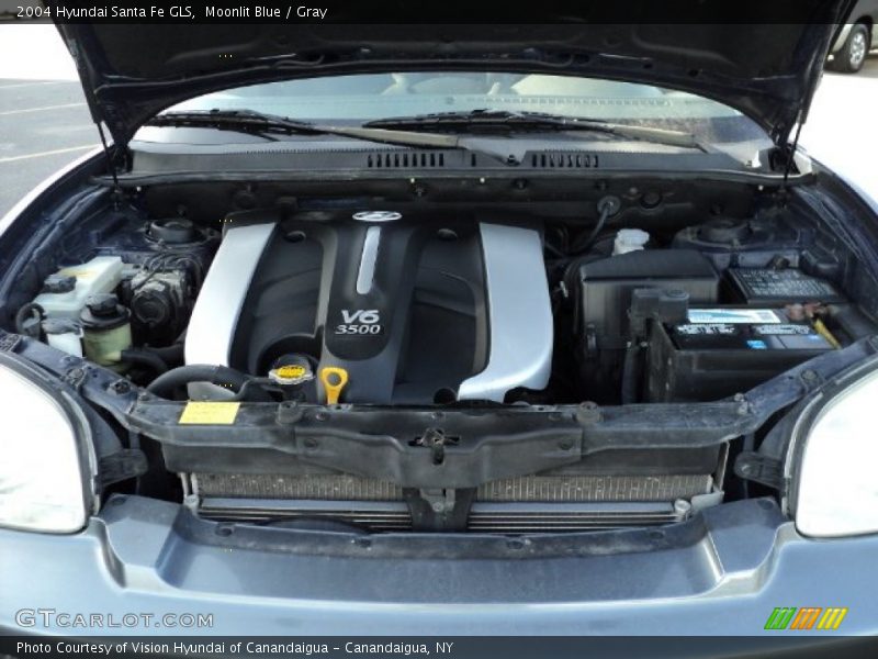 Moonlit Blue / Gray 2004 Hyundai Santa Fe GLS