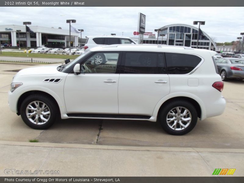 Moonlight White / Wheat 2012 Infiniti QX 56
