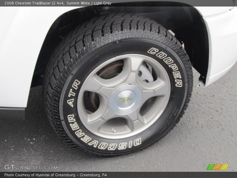 Summit White / Light Gray 2008 Chevrolet TrailBlazer LS 4x4