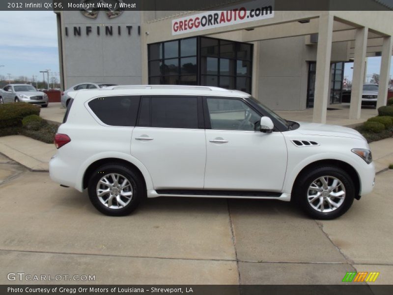 Moonlight White / Wheat 2012 Infiniti QX 56